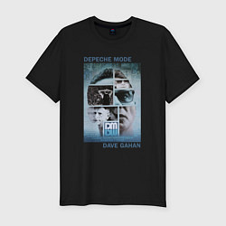 Футболка slim-fit Depeche Mode - Dave Gahan Collage, цвет: черный