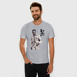 Футболка slim-fit Depeche Mode - Dave Gahan Pistols, цвет: меланж — фото 2