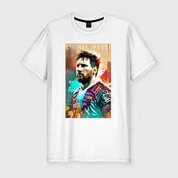 Футболка slim-fit Lionel Messi - football - striker, цвет: белый