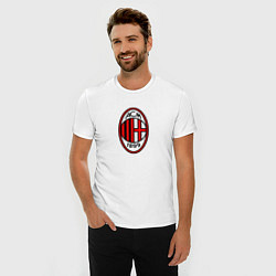 Футболка slim-fit Футбольный клуб Milan, цвет: белый — фото 2