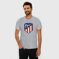 Футболка slim-fit Atletico Madrid FC, цвет: меланж — фото 2