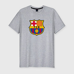 Футболка slim-fit Barcelona fc sport, цвет: меланж