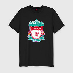 Футболка slim-fit Liverpool fc sport collection, цвет: черный