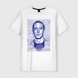 Футболка slim-fit Text eminem, цвет: белый