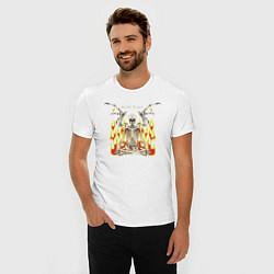 Футболка slim-fit Flame angel, цвет: белый — фото 2