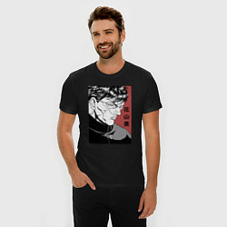 Футболка slim-fit Ханаяма, цвет: черный — фото 2