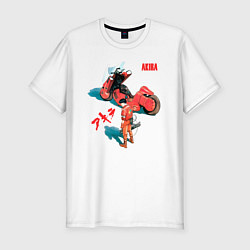Мужская slim-футболка Akira киберпанк аниме и манга