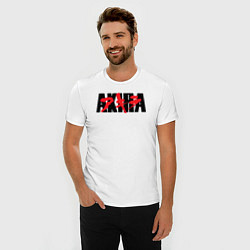 Футболка slim-fit Акира аниме из 1998, цвет: белый — фото 2