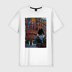 Мужская slim-футболка MoMo - Лондон