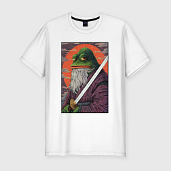 Футболка slim-fit Pepe samurai, цвет: белый