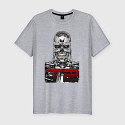 Футболка slim-fit Terminator 2 T800, цвет: меланж