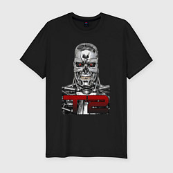 Футболка slim-fit Terminator 2 T800, цвет: черный