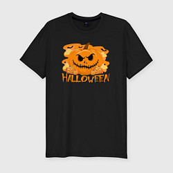 Футболка slim-fit Orange holiday halloween, цвет: черный