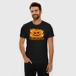 Футболка slim-fit Orange holiday halloween, цвет: черный — фото 2