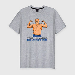 Футболка slim-fit Фёдор Емельяненко боец, цвет: меланж