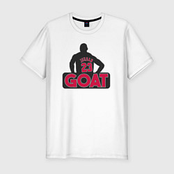 Футболка slim-fit Jordan goat, цвет: белый