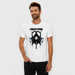 Футболка slim-fit Linkin Park - gas mask, цвет: белый — фото 2