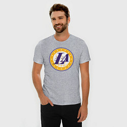 Футболка slim-fit Lakers stars, цвет: меланж — фото 2