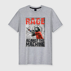 Футболка slim-fit RATM - curly vocalist, цвет: меланж