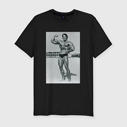 Футболка slim-fit Mister Schwarzenegger, цвет: черный