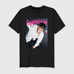 Футболка slim-fit Changbin Rock Star Stray Kids, цвет: черный