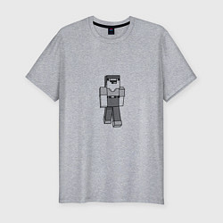Футболка slim-fit Нубик, цвет: меланж