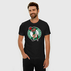 Футболка slim-fit Boston Celtics girl, цвет: черный — фото 2