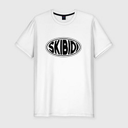 Футболка slim-fit Скибиди, цвет: белый