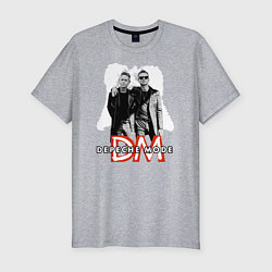 Футболка slim-fit Depeche Mode - Dave and Martin memeto mori tour, цвет: меланж