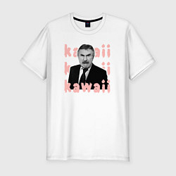Футболка slim-fit Леонид Каневский милашка, цвет: белый