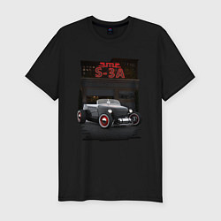 Футболка slim-fit СМЗ-С3А Hot Rod, цвет: черный