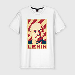 Мужская slim-футболка Vladimir Lenin