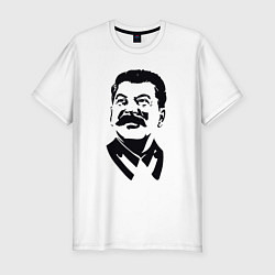 Мужская slim-футболка Образ Сталина