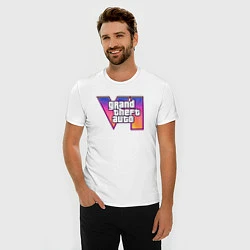 Футболка slim-fit Grand theft auto VI, цвет: белый — фото 2