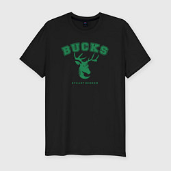 Футболка slim-fit Bucks fear the deer, цвет: черный