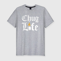 Футболка slim-fit Thug life milk, цвет: меланж