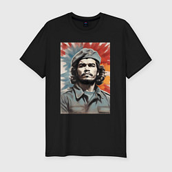 Мужская slim-футболка Портрет Че Гевара