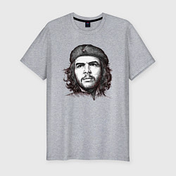 Мужская slim-футболка Че Гевара портрет