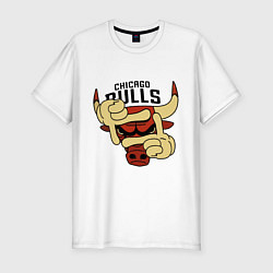 Футболка slim-fit Bulls logo with hands, цвет: белый