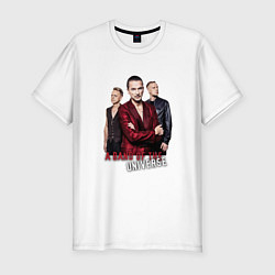 Футболка slim-fit Depeche Mode - a band of the universe, цвет: белый