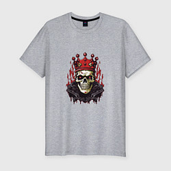 Футболка slim-fit Король всегда король, цвет: меланж