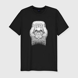 Футболка slim-fit Утка спереди, цвет: черный