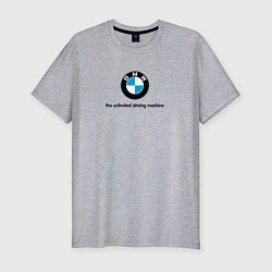 Футболка slim-fit BMW the unlimited driving machine, цвет: меланж