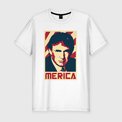 Мужская slim-футболка Trump America