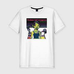 Футболка slim-fit Mindless Self Indulgence rock group, цвет: белый