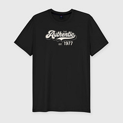 Футболка slim-fit Authentic 1977, цвет: черный