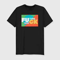 Футболка slim-fit Шок будущего, цвет: черный