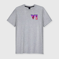 Футболка slim-fit GTA VI - logo, цвет: меланж