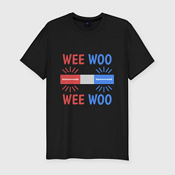 Футболка slim-fit Wee woo, цвет: черный