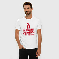 Футболка slim-fit Solo Leveling A second chance Red, цвет: белый — фото 2